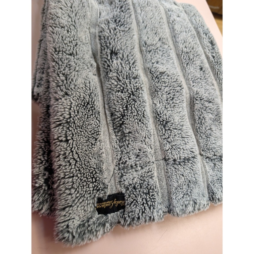Minky Couture Premium Hugs Blanket Infant Sz 34"x30" Onyx Stripe Lush Lovey